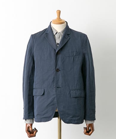 L/C Twill 3-button Jacket FSCJP-1408002: Blue L/C Twill 3-button Jacket FSCJP-1408002: Blue
