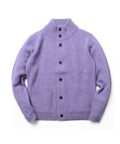 Urban Research Doors Shaggy Dog Wool Mock-neck Cardigan DM9-3011