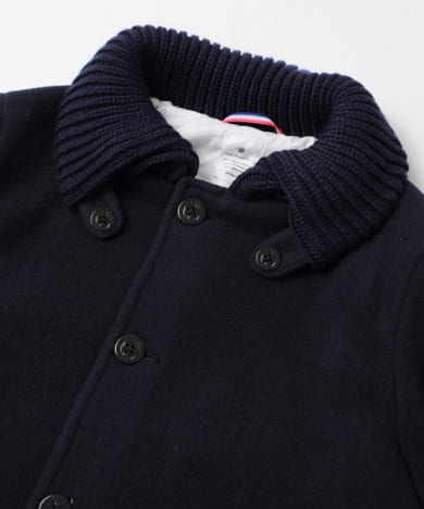 Urban Research Doors Wool Mosser Donkey Coat DM9-5011: Navy Urban Research Doors Wool Mosser Donkey Coat DM9-5011: Navy