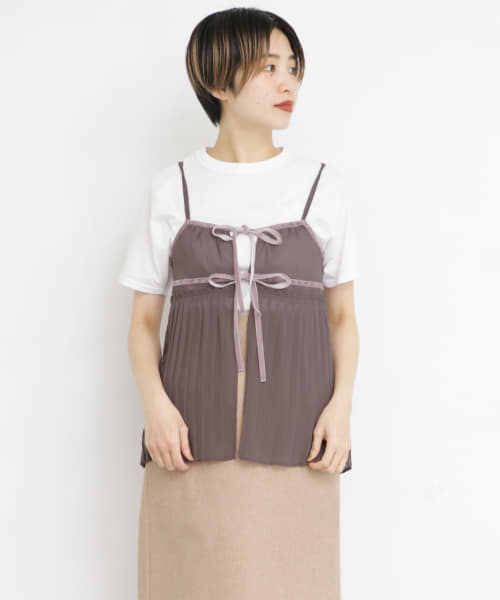 シフォンプリーツビスチェ∴