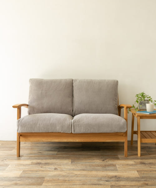 BOTHY Corduroy Sofa 2P オーク無垢材