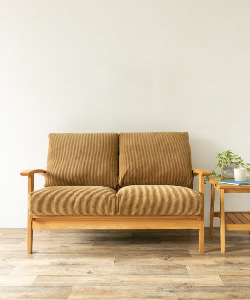 BOTHY Corduroy Sofa 2P オーク無垢材