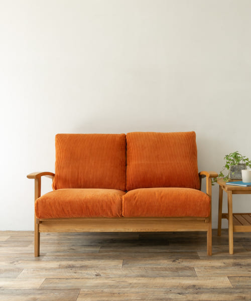 BOTHY Corduroy Sofa 2P オーク無垢材