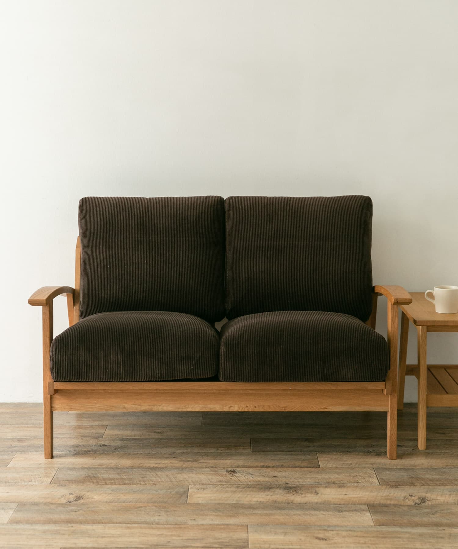 BOTHY Corduroy Sofa 2P オーク無垢材[URF-CDSF2P]｜URBAN 