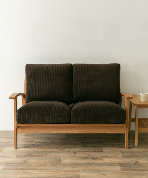 BOTHY Corduroy Sofa 2P オーク無垢材