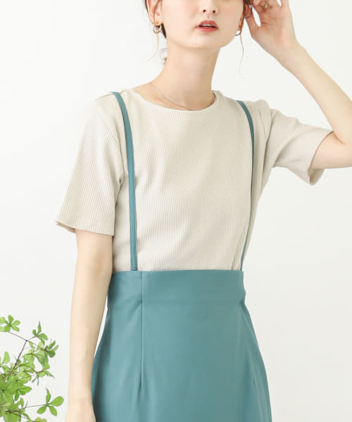 オーガニックコットンバックオープンTシャツ