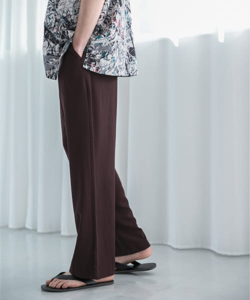 レーヨンストレートパンツ