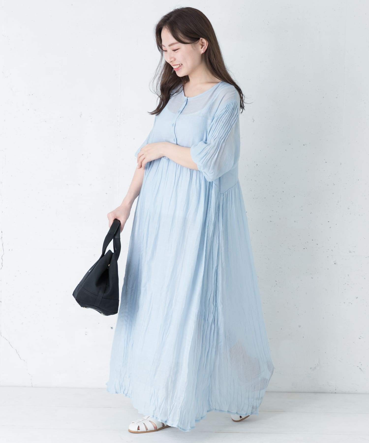スリーブピンタックプリーツワンピース[LA15-26R402]｜URBAN RESEARCH 