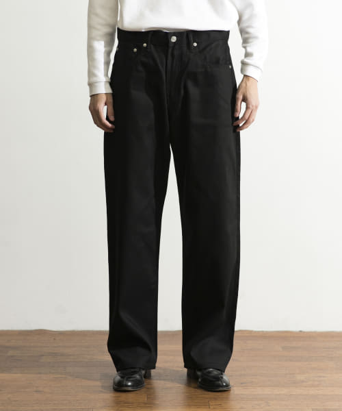 『ユニセックス』スーピマ DENIM パンツワイド #BOB　by SHIOTA