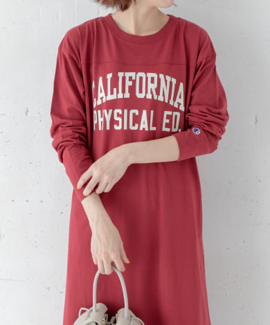 商品詳細 予約 別注 Champion Sonny Label フットボールロゴロンtシャツワンピース オススメ度85 メンズファッション Jp 男性必見 メンズファッション総合情報サイト