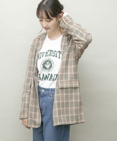 チェック柄ジャケット