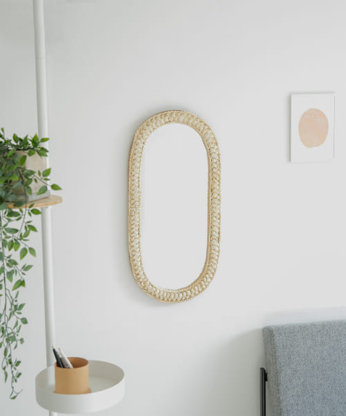 BRID　WEAVE MIRROR OVAL