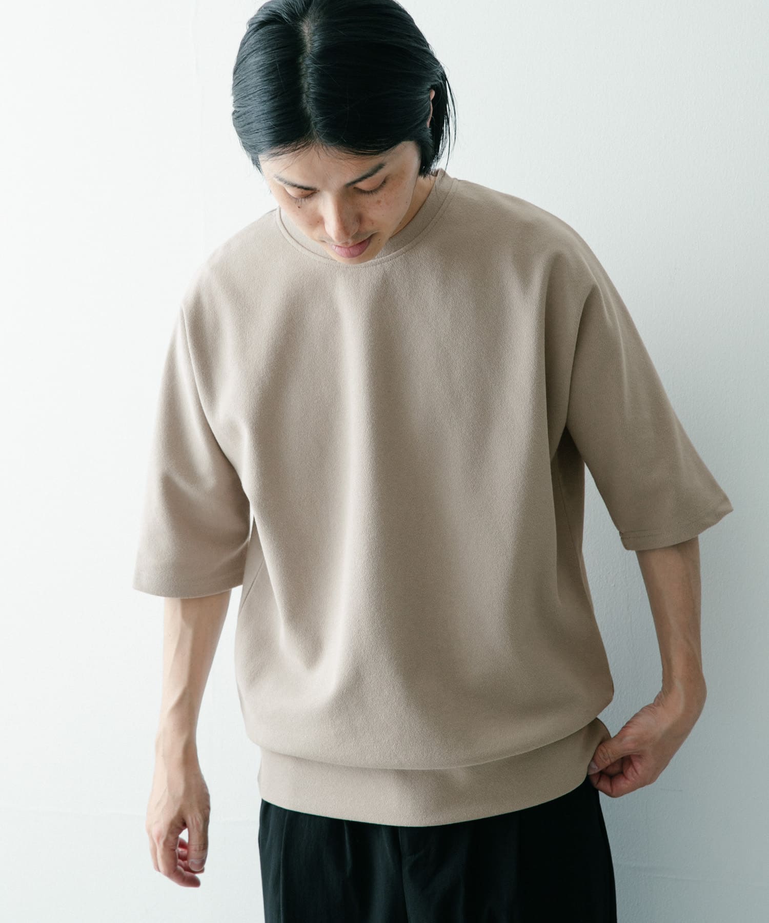2697円 絶品 tシャツ Tシャツ アディクロス ジャカード半袖モックネックシャツ adidas