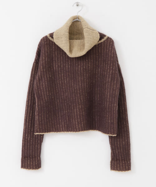 bolsista　Wide Turtleneck Knit