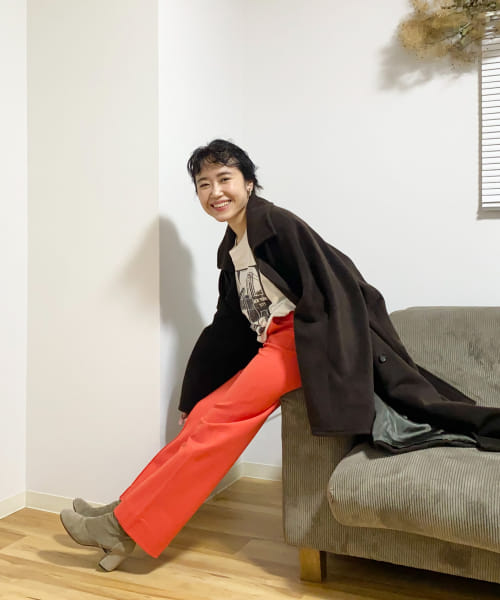 Couleur Meler imoko　カラーストレートパンツ