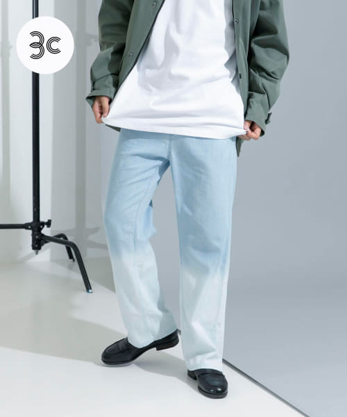 『別注』MIDIUMISOLID×TGM　Bleach boy friend denim