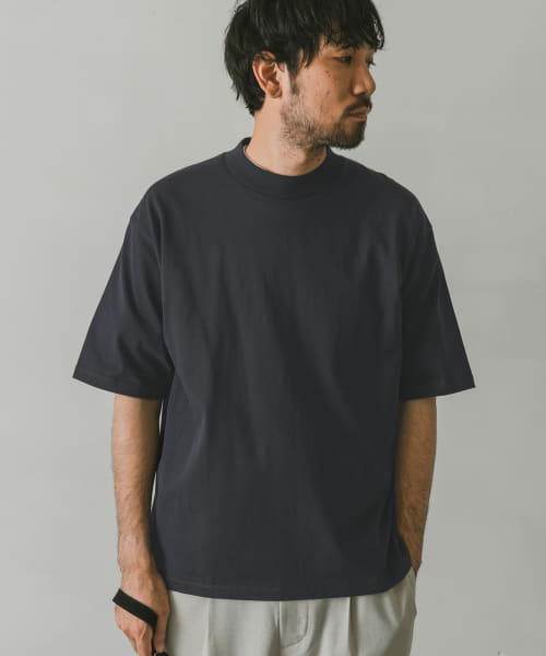 モックネックタフTシャツ