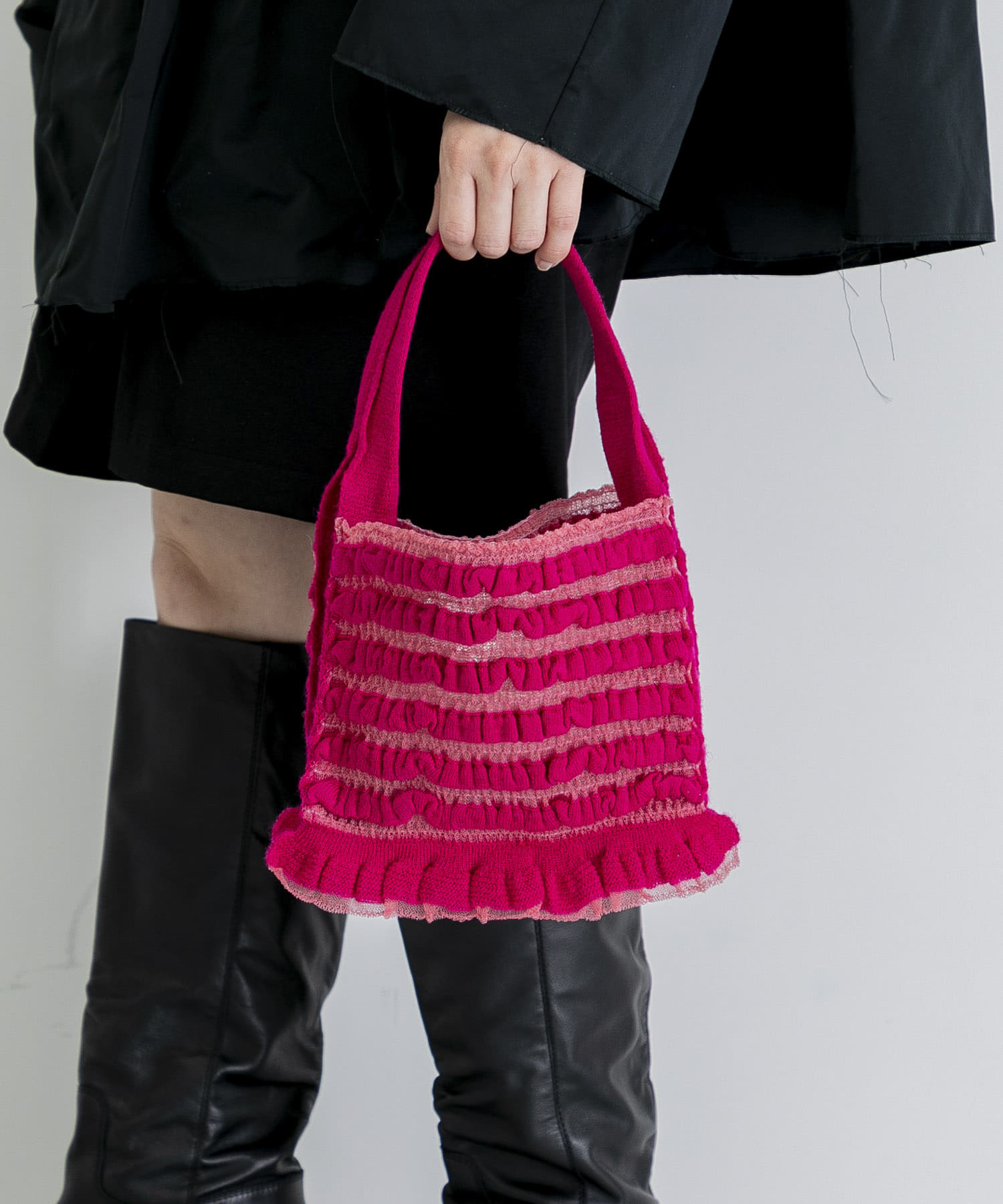 malamute box frilled knit bag[mlmBA01-BSL26]｜URBAN RESEARCH公式