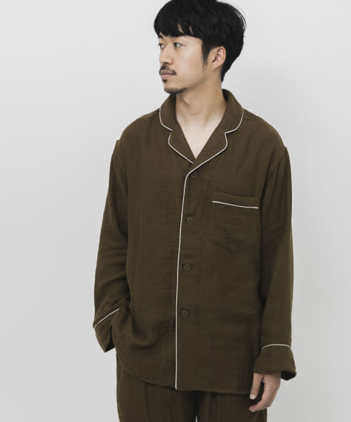 URBAN RESEARCH×UCHINO　ソフトタッチガーゼパジャマトップス