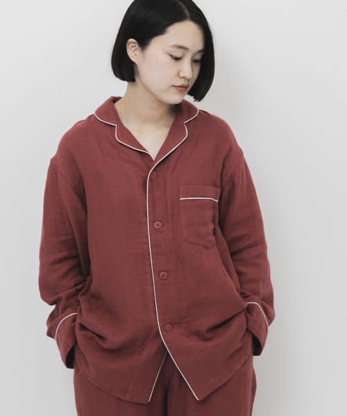 URBAN RESEARCH×UCHINO　ソフトタッチガーゼパジャマトップス