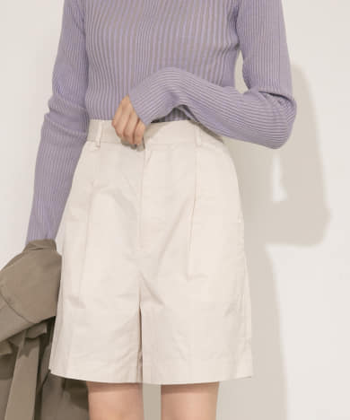 ワンタックショートパンツ