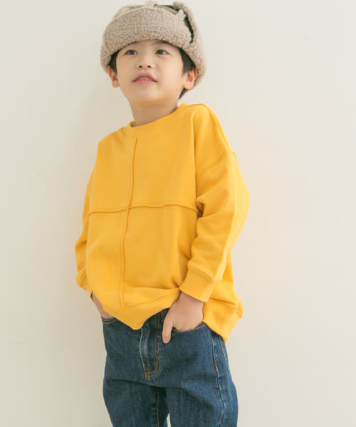 『WEB/一部店舗限定サイズ』裏毛切替スウェット(KIDS)