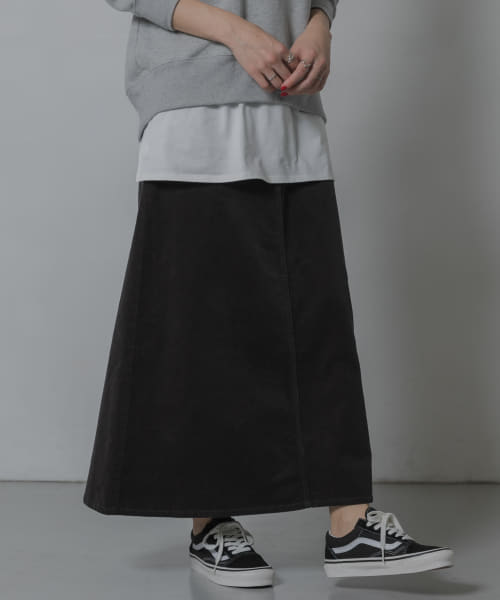 [Sonny Label][コーデュロイトラペーズスカート]