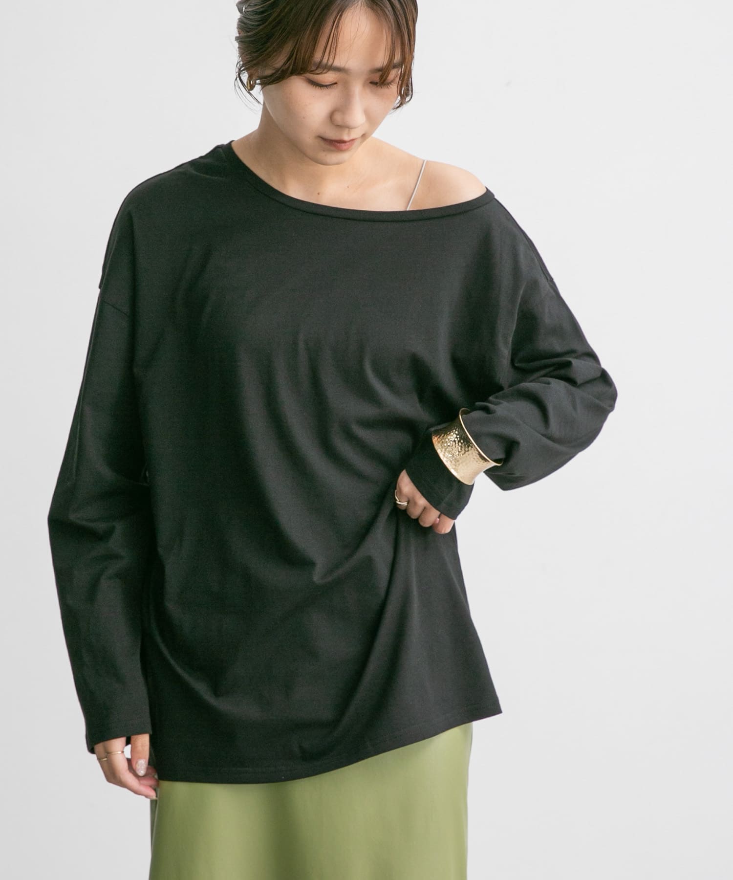 新品 アーバンリサーチ SonnyLabel アシメネックカットソー ワンピース
