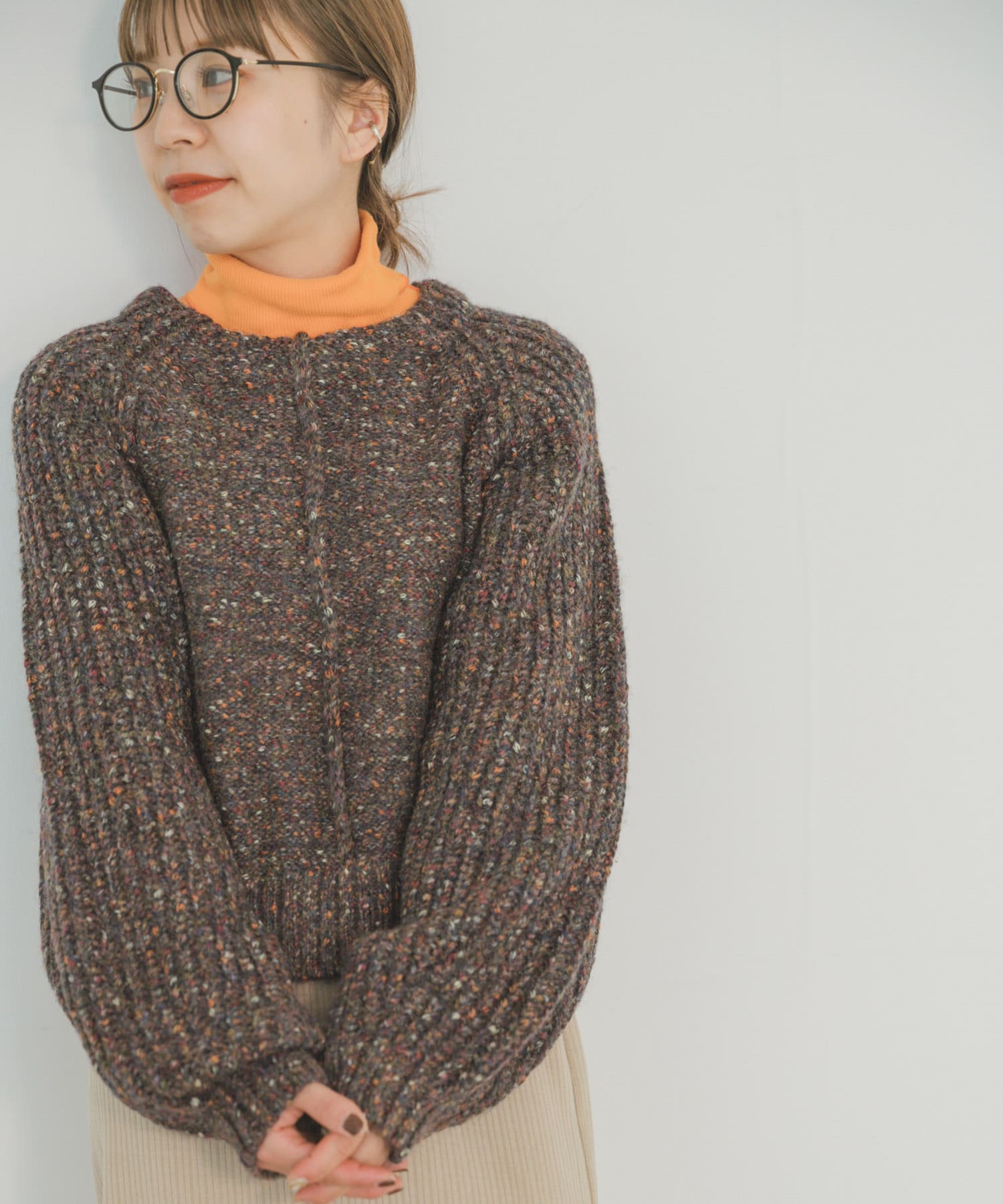 SALE/79%OFF】 メランジボリュームニット ITEMS アーバンリサーチ