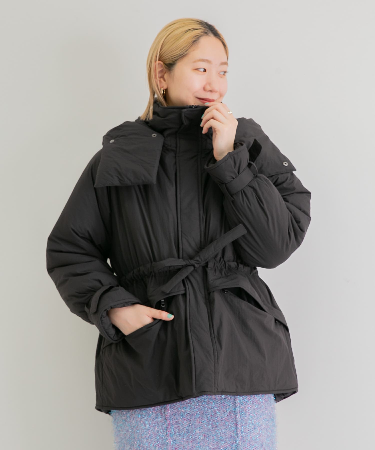 別注』WILDTHINGS×URBS hooded puff jacket[WT22480SN-BSL27]｜URBAN