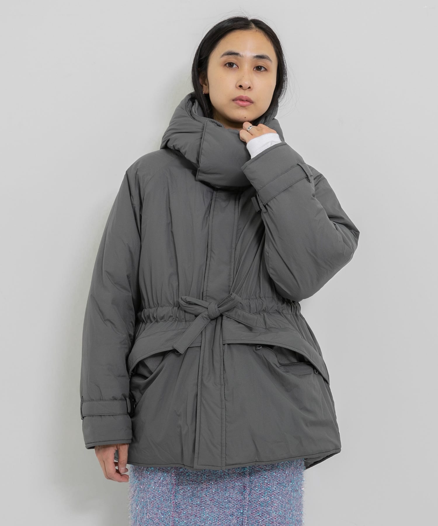 別注』WILDTHINGS×URBS hooded puff jacket[WT22480SN-BSL27]｜URBAN
