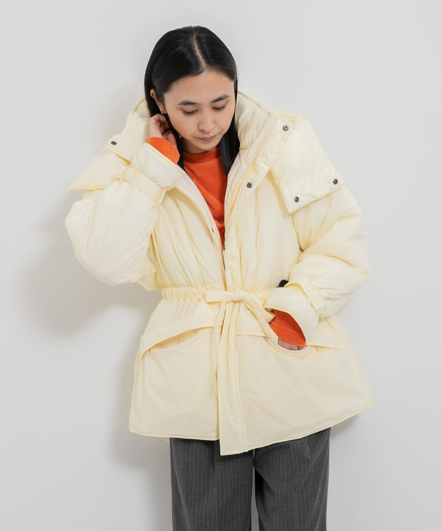 別注』WILDTHINGS×URBS hooded puff jacket[WT22480SN-BSL27]｜URBAN