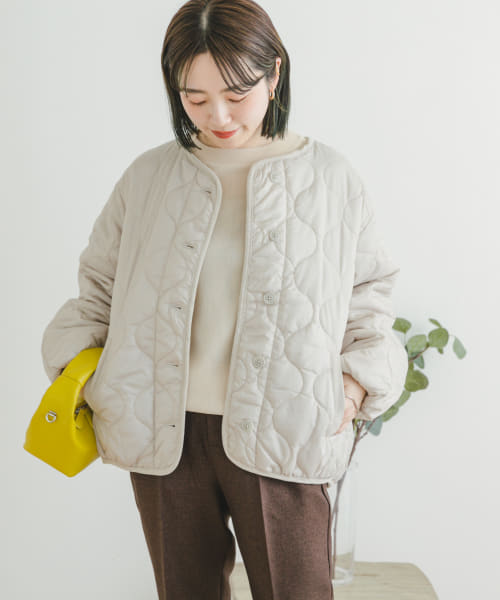瓢箪キルト中綿ブルゾン