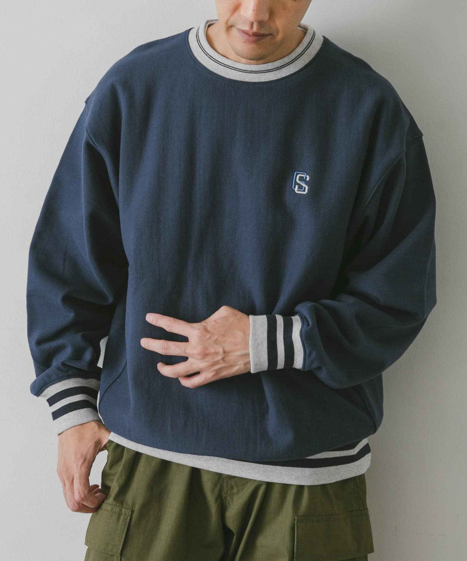 別注』GEMSPORTS×DOORS リブラインスウェット[DR27-11X759]｜URBAN