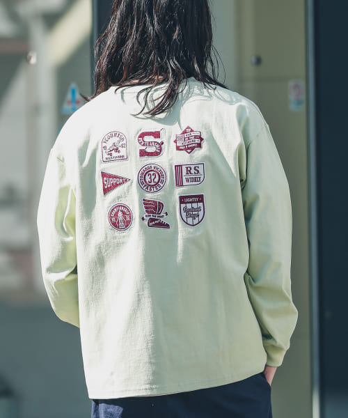 バック刺繍ロングスリーブTシャツ