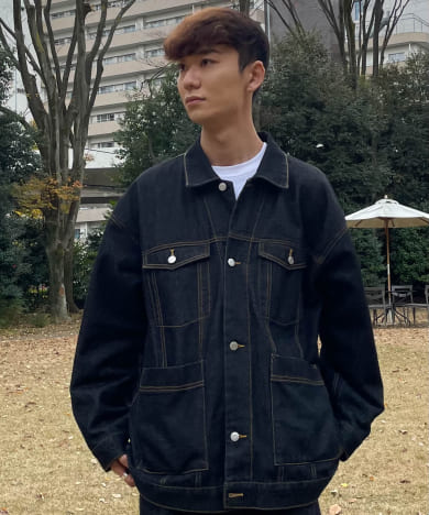 タイムセール L  Black Ark Denim Trucker Jacket