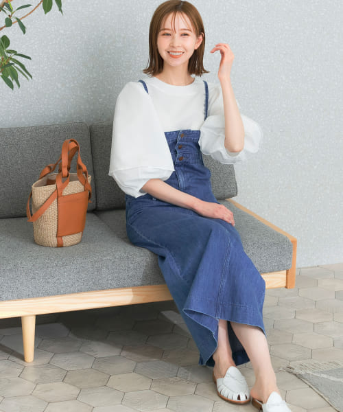 『別注』Wrangler×ROSSO　SALOPETTE SKIRT