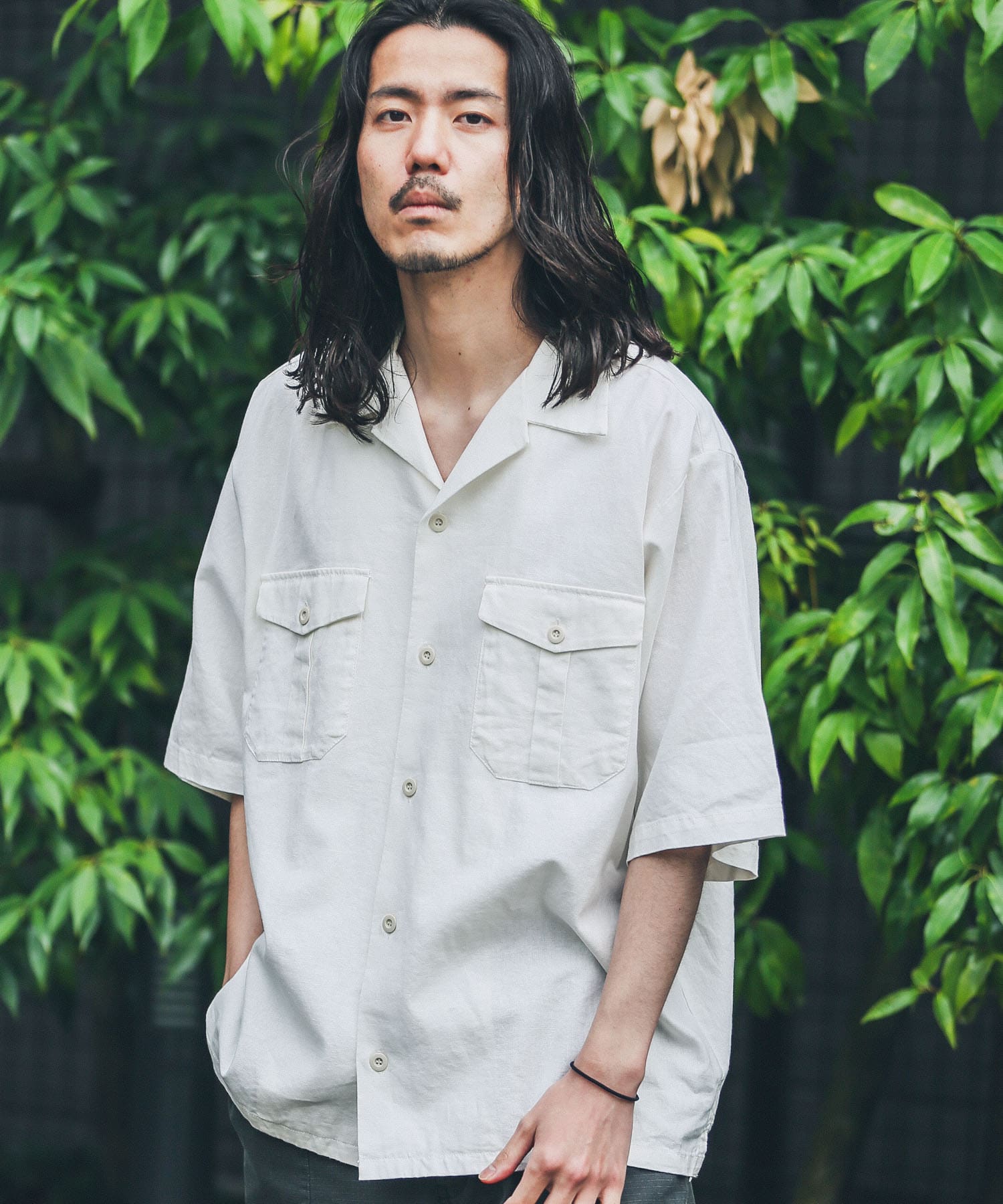 ARMY TWILL Cotton/Linen Utility Shirts[AM-2317011-SM35]｜URBAN