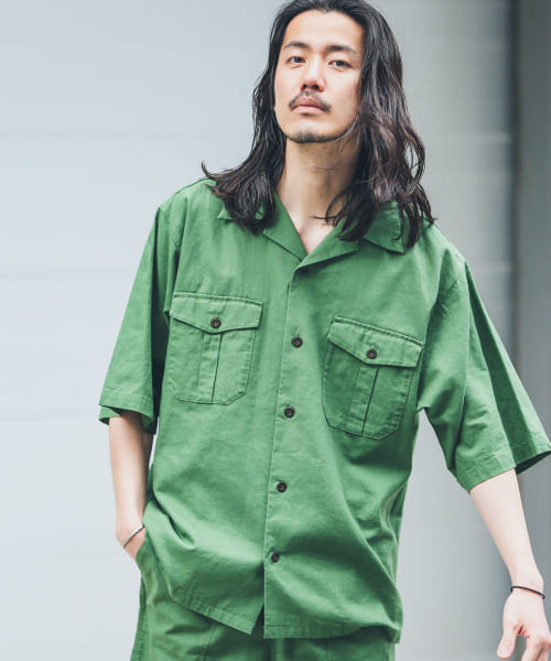 ARMY TWILL　Cotton/Linen Utility Shirts