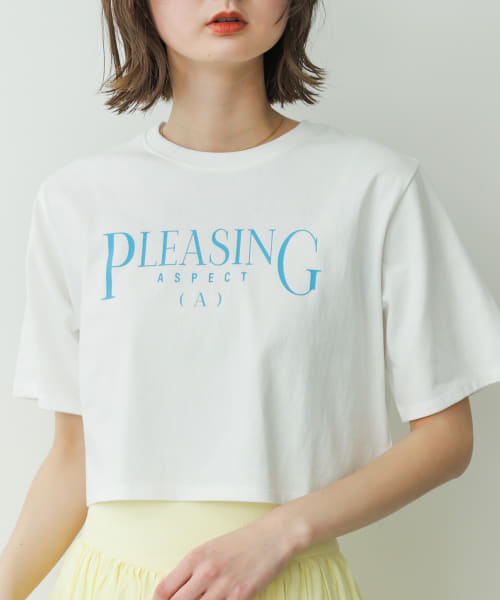 グラフィッククロップドTシャツ(半袖)