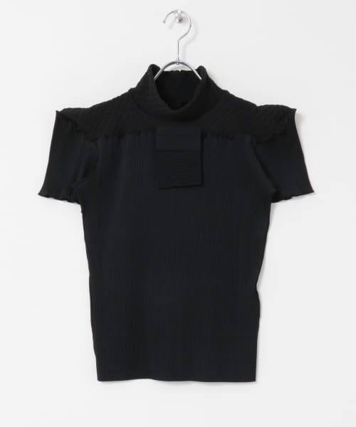 kotohayokozawa　Shrink short sleeve top