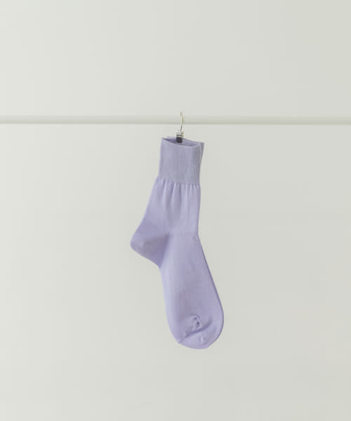 PIEDI NUDI　コットンソリッドショートソックス