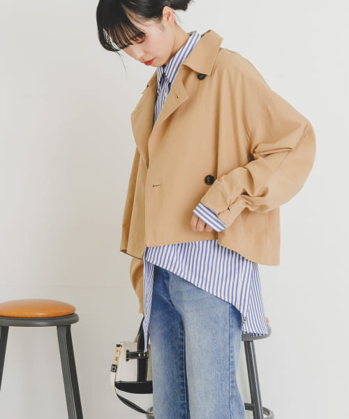 『井桁弘恵さん着用』ショートトレンチコート