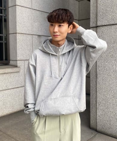 人気ブランドランキング half sakasa Meler Couleur zip hoodie[EC34-11S003 sweat トップス