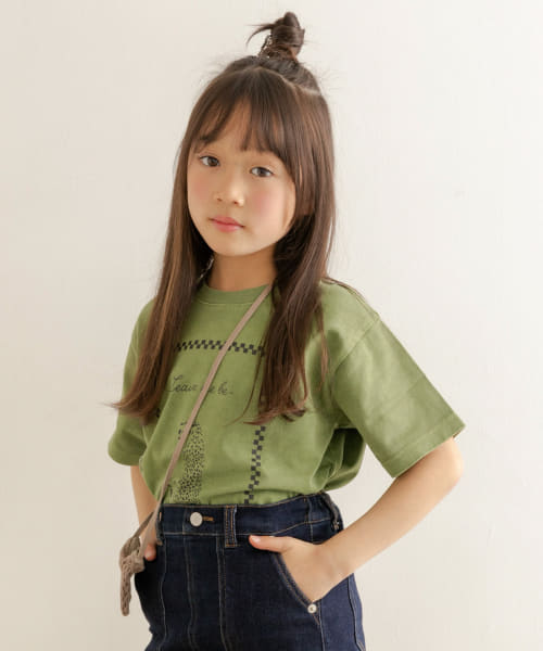 ARCH&LINE　ORGANIC GD COTTON CHEETAH T-SHIRTS