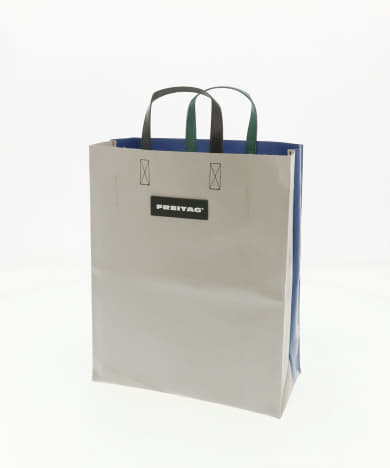 激安大特価！ FREITAG トートバッグ ホワイト×グレー トートバッグ 