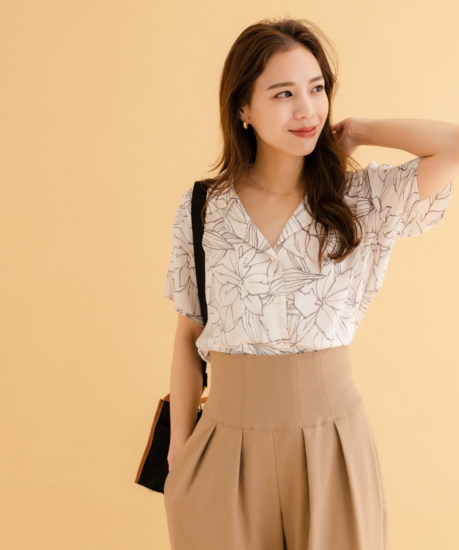 iNtimite Crepe de chine Print Shirts[62320102-ML35n]｜URBAN