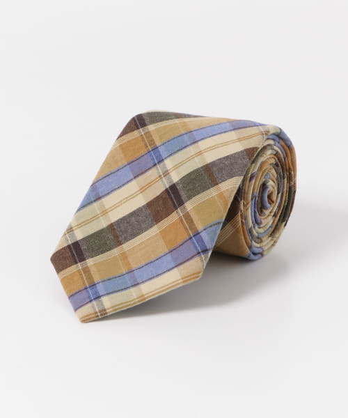 LIFE STYLE TAILOR　コットンチェック柄タイ2