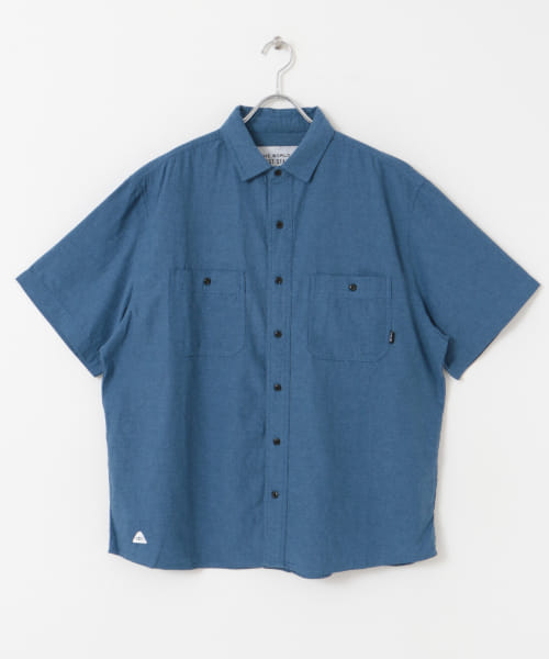 POLeR　EMB CHAMBRAY SHORT-SLEEVE SHIRTS
