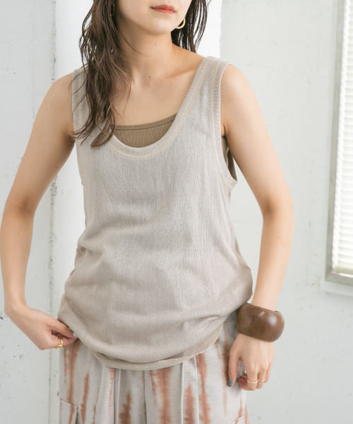 [KBF][メッシュルーズタンクトップ]